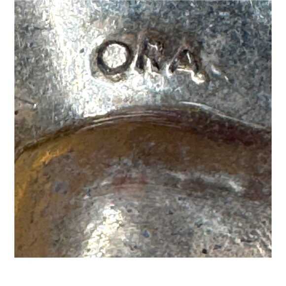 Vintage ORA Rhinestone Buddha Brooch Pin Gold Tone Jewelry  Rhinestone READ - Picture 4 of 6